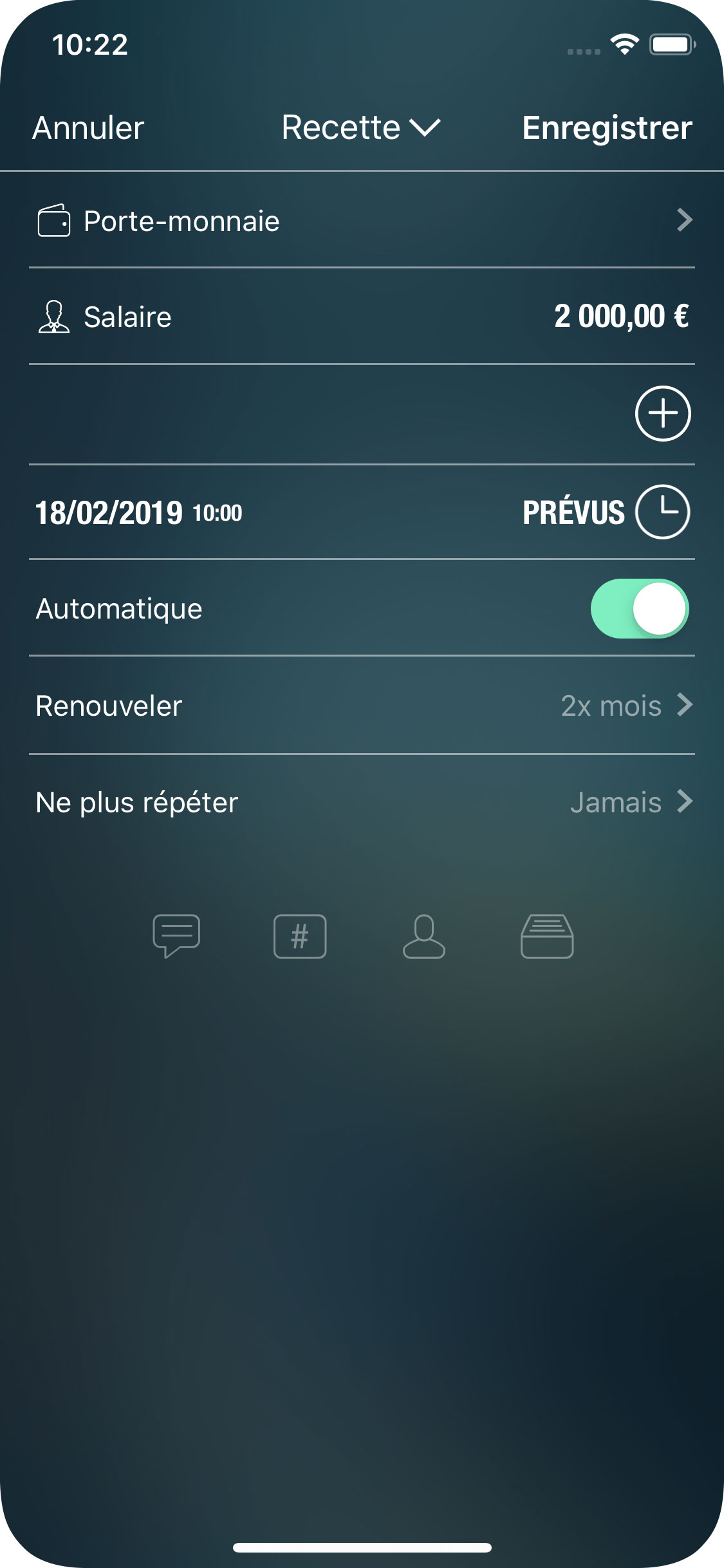 Money Tracker - Transactions récurrentes et planifiées - iPhone