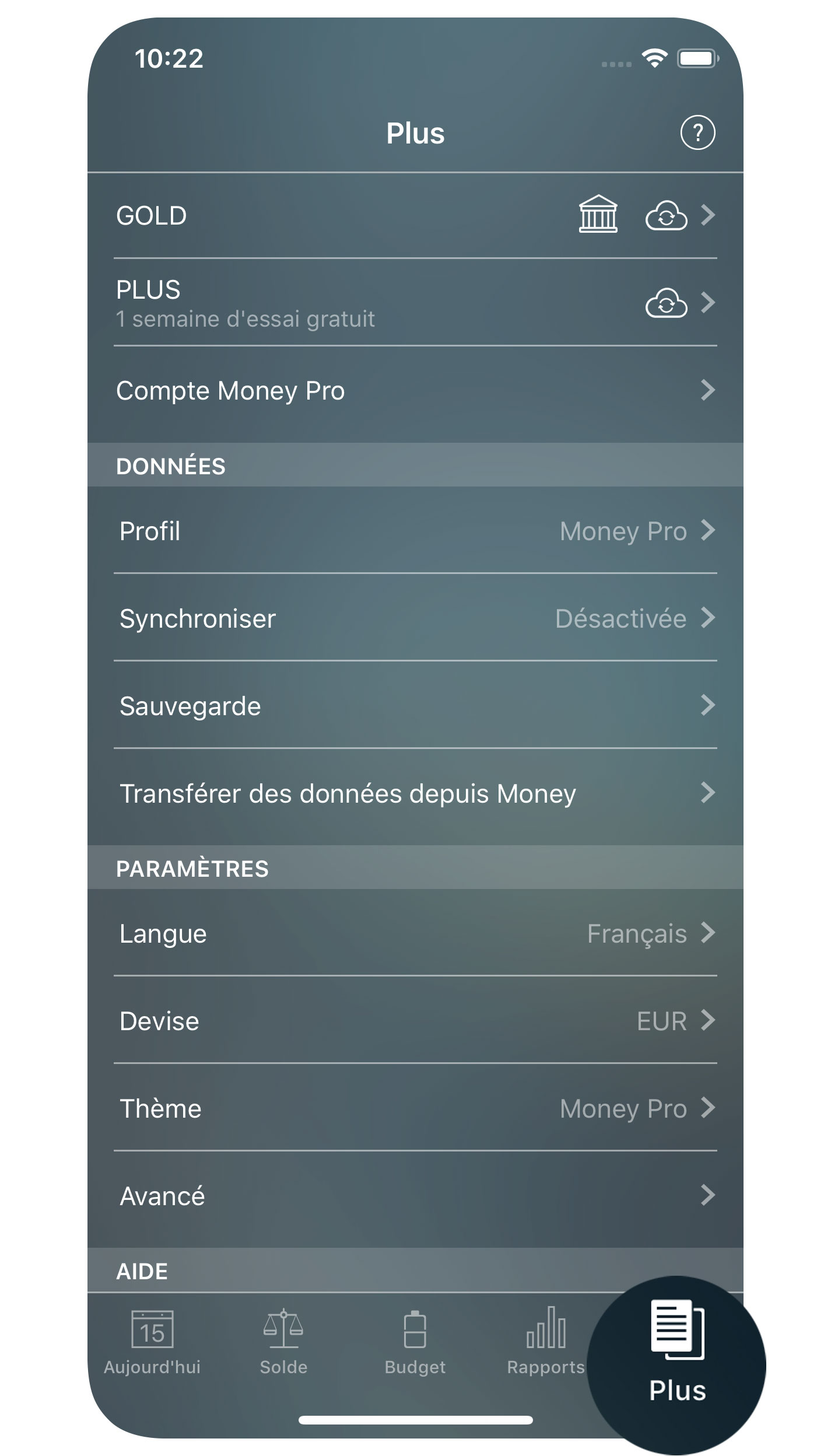 Money Tracker - Plus (Sauvegarde, Profils, Synchronisation) - iPhone