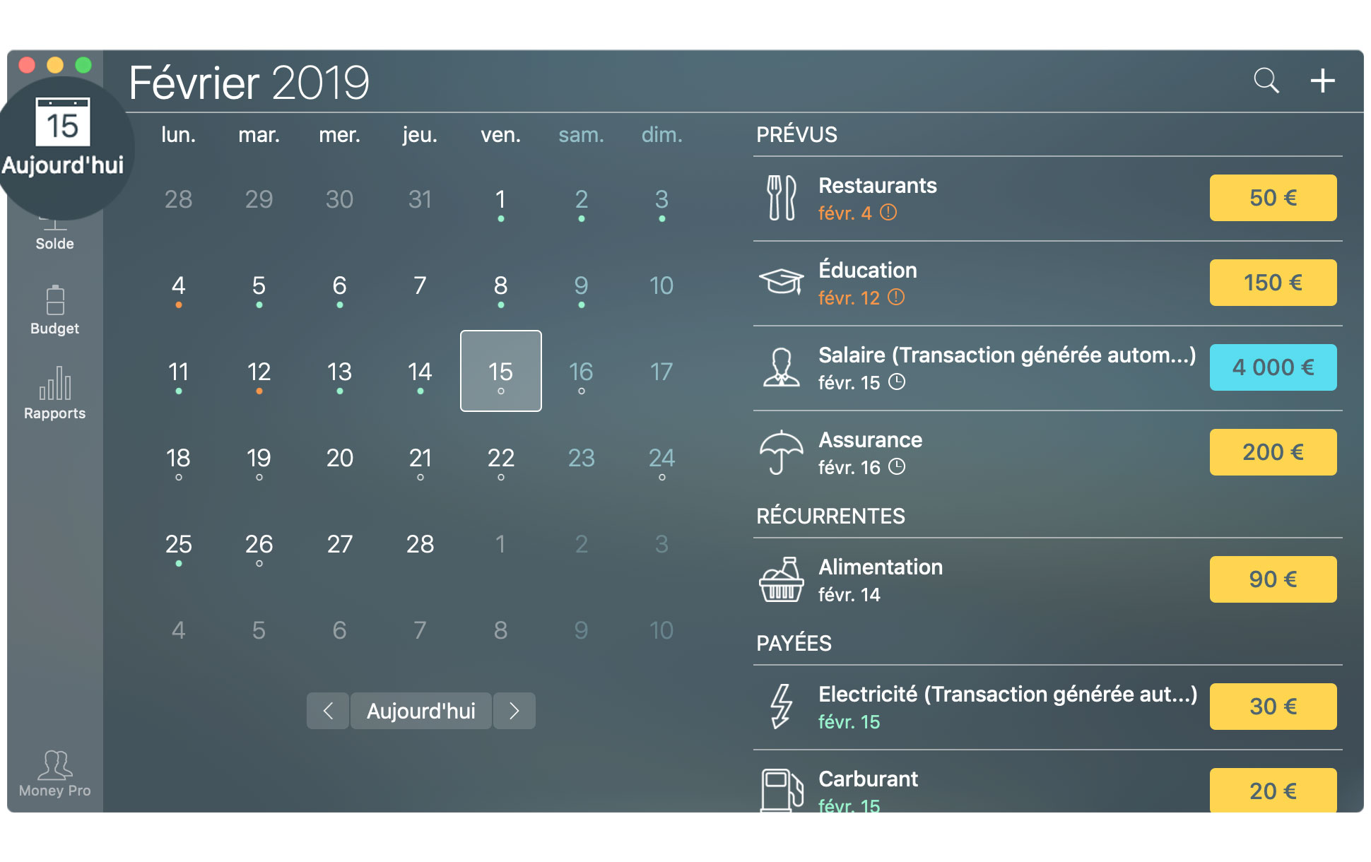 Money Tracker - Dépenses - Mac